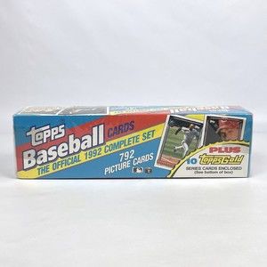 Topps MLB Major League Baseball 1992 Complete Set 792 Cards Factory Sealed Box